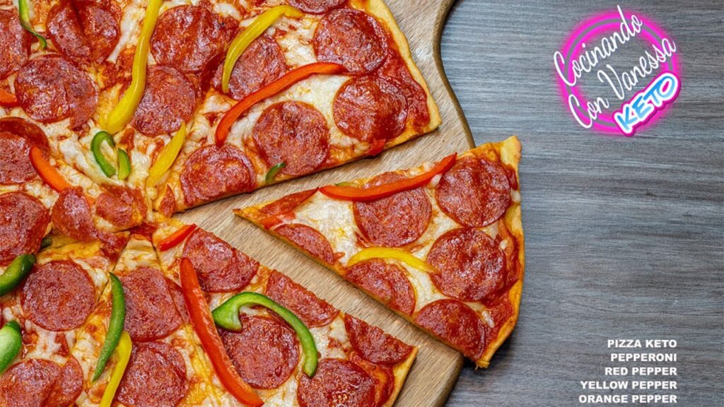 Pizza keto fácil y baja en carbohidratos