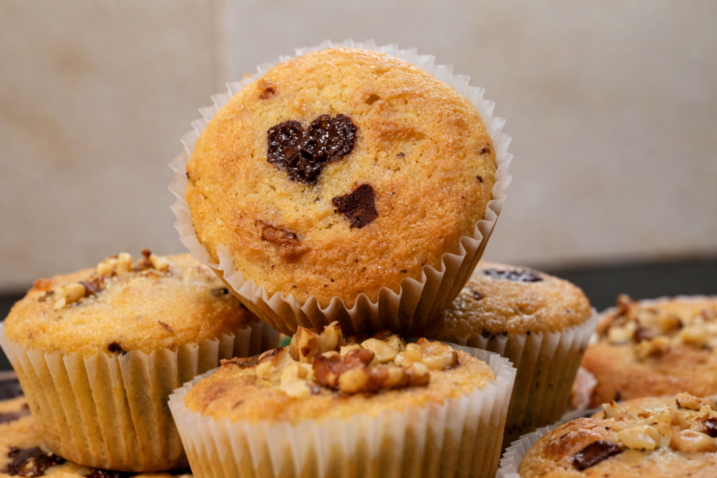 Mantecadas de plátano keto sin azúcar