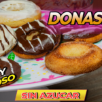 Donas keto esponjosas sin harina con glaseado sin azúcar