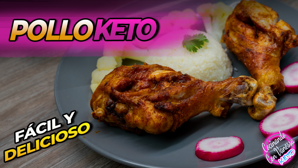 pollo keto en freidora de aire crujiente y jugoso