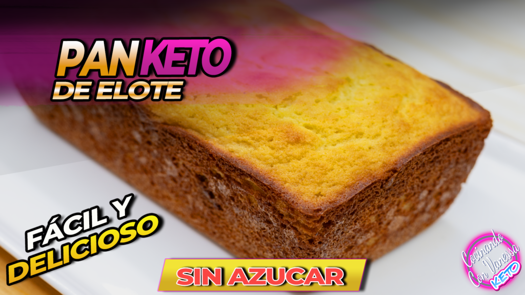 Pan de elote keto esponjoso bajo en carbohidratos Leyenda