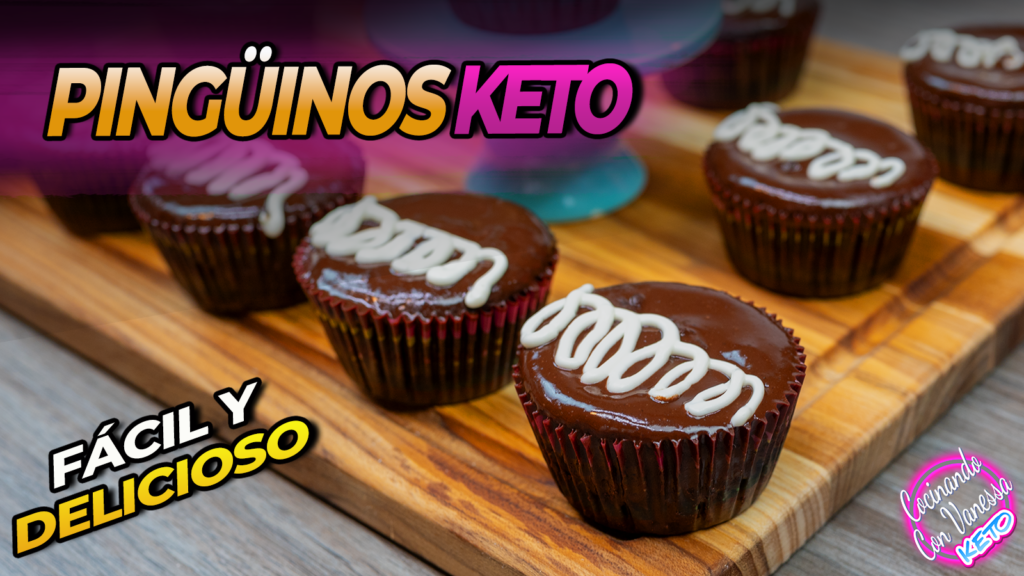 Pingüinos keto caseros de chocolate sin azúcar